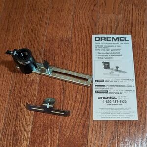 Dremel Circle Cutter and Straight Edge Guide with Manual New